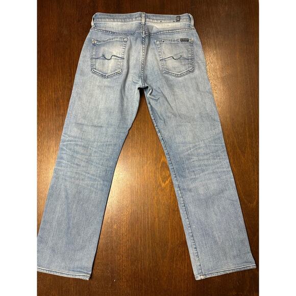 7 for all Mankind Jeans Women 30 Light Wash Comfy Academia Preppy Western Y2K - Picture 5 of 10